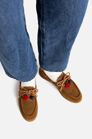 Mocassim Boat Shoe Cyprus Camurça Caramelo