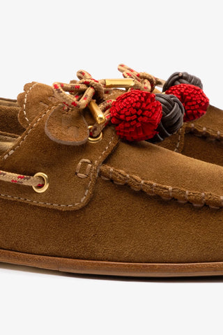 Mocassim Boat Shoe Cyprus Camurça Caramelo