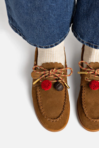 Mocassim Boat Shoe Cyprus Camurça Caramelo