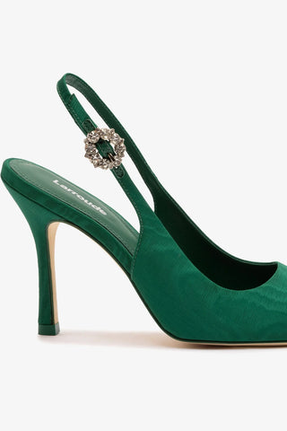 Slingback Carine Cetim Verde