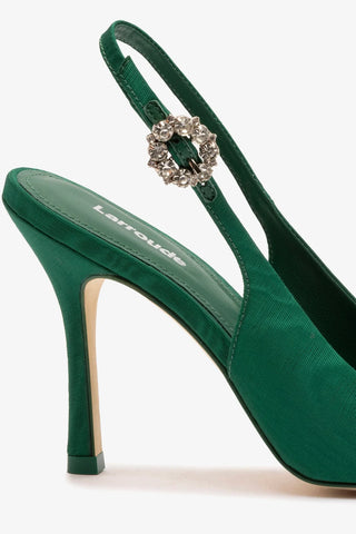 Slingback Carine Cetim Verde