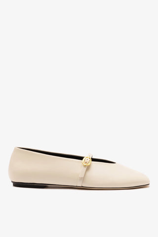Sapatilha Misty Couro Off White Womens - Shoes - Flats Larroudé