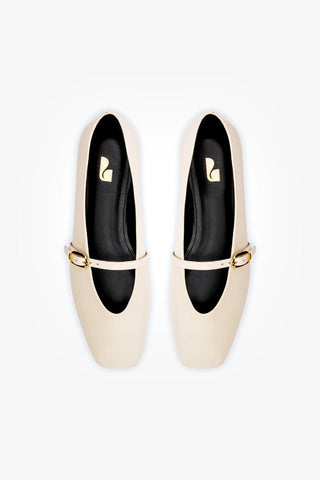 Sapatilha Misty Couro Off White