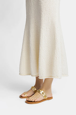 Flat Madison Couro Dourado