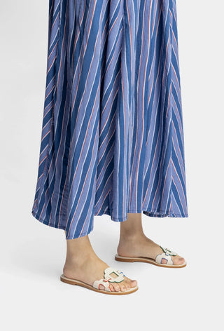 Flat Margherita Couro Off White