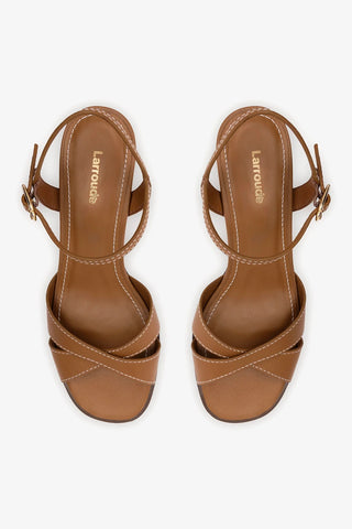 Sandália Roma Couro Caramelo