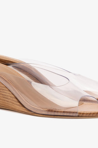 Mule Anabela Vivi Vinil Transparente Womens - Shoes - Mules Larroudé