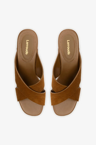 Mule Talitha Dolly Camurça Caramelo