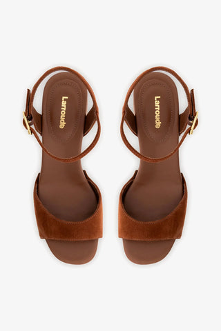 Sandália Willow Camurça Marrom Womens - Shoes - Sandals Larroudé