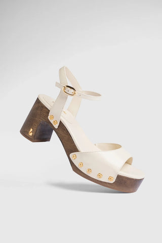 Sandália Willow Couro Off White Womens - Shoes - Sandals Larroudé