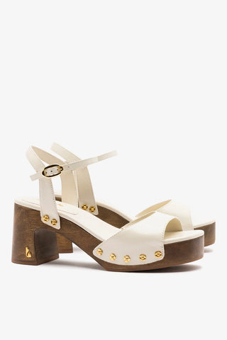 Sandália Willow Couro Off White Womens - Shoes - Sandals Larroudé