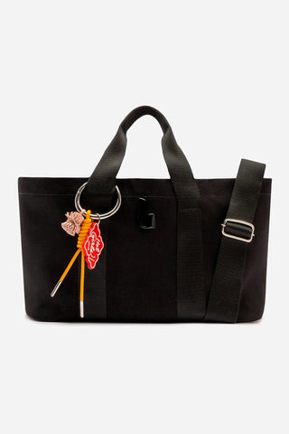 Bolsa Tote Bag Americana Jeans Preto