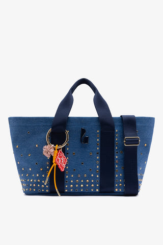 Bolsa Tote Bag Americana Jeans Azul Bag Larroudé