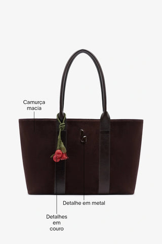 Bolsa Tote Bag City CamurÃ§a Marrom ABC