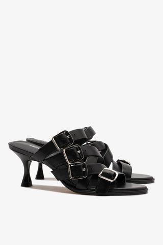 Mule Patti Couro Preto
