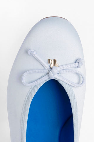 Sapatilha Pavlova Cetim Azul Ballet Larroudé
