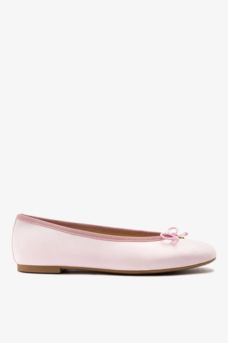 Sapatilha Pavlova Cetim Rosa Flat Sheridan Cox by Larroudé