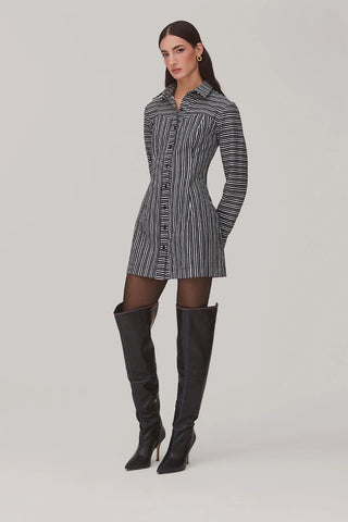 Vestido Bustiê Annie Algodão Listrado Preto e Branco Womens - Shoes - Clothings Larroudé x Jonathan Cohen