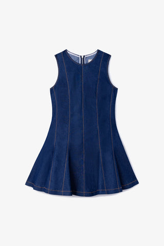 Vestido Sarah Jeans Azul Clothing Larroudé x Jonathan Cohen