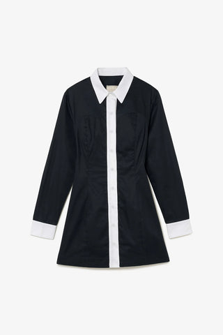 Vestido Bustiê Annie Algodão Preto e Branco Womens - Shoes - Clothings Larroudé x Jonathan Cohen