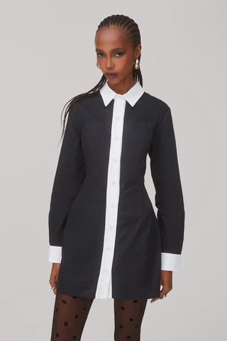 Vestido Bustiê Annie Algodão Preto e Branco Womens - Shoes - Clothings Larroudé x Jonathan Cohen