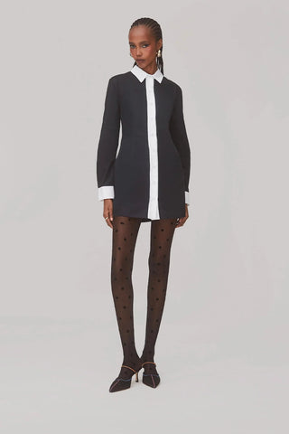 Vestido Bustiê Annie Algodão Preto e Branco Womens - Shoes - Clothings Larroudé x Jonathan Cohen