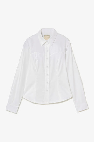 Camisa Bustiê Eva Algodão Branco Womens - Shoes - Clothings Larroudé x Jonathan Cohen