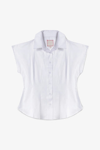 Camisa Jules Percal Branco Clothing Larroudé x Jonathan Cohen
