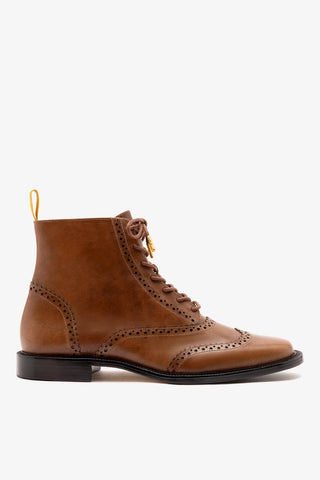 Bota Freddie Couro Marrom