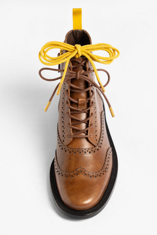 Bota Freddie Couro Marrom