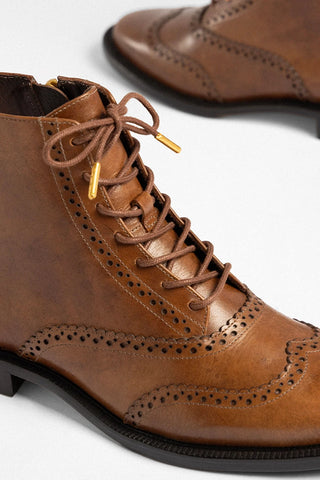 Bota Freddie Couro Marrom