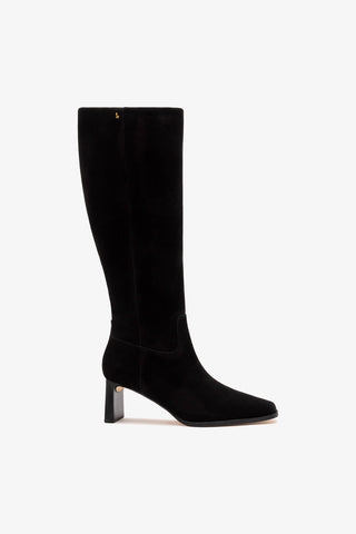 Bota Alexis Camurça Preto Boot Larroudé