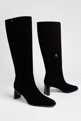 Bota Alexis Camurça Preto Boot Larroudé