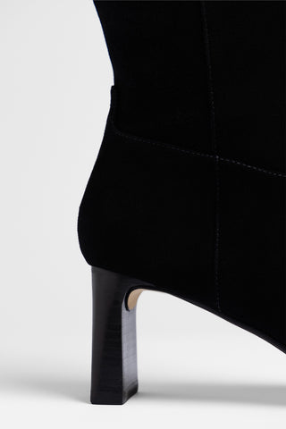 Bota Alexis Camurça Preto Boot Larroudé