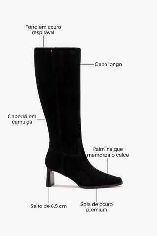 Bota Alexis CamurÃ§a Preto ABC