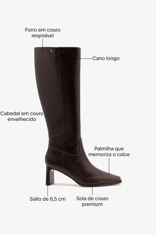 Bota Alexis Couro Marrom ABC