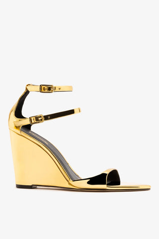 Sandália Luma Espelhado Dourado Sandal Larroudé