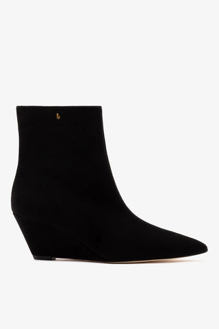 Bota Loulou Camurça Preto Boot Larroudé