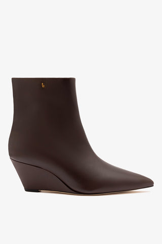 Bota Loulou Couro Marrom Boot Larroudé