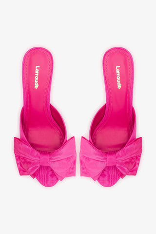 Mule Peep Toe Elle Seda Rosa Mule Larroudé