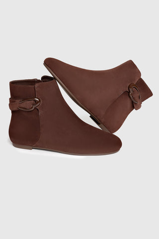Bota Verona Mini Camurça Marrom