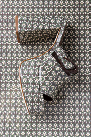 Mule Dolly Verona Couro Verniz Estampado Verde