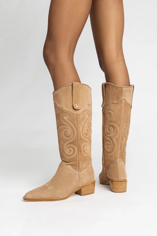 Bota Paloma Camurça Caramelo
