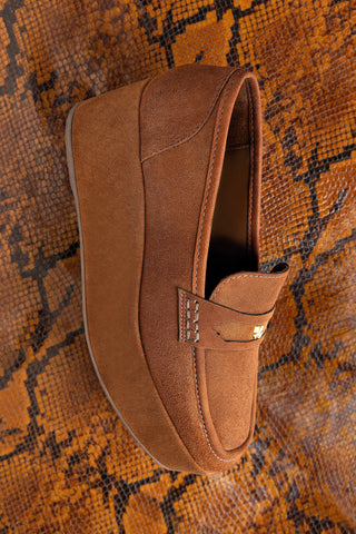Flatform Suki Camurça Marrom
