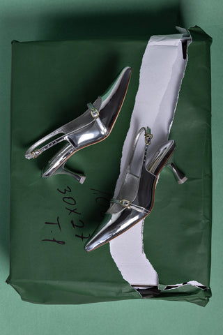 Ines Pump In Silver Specchio