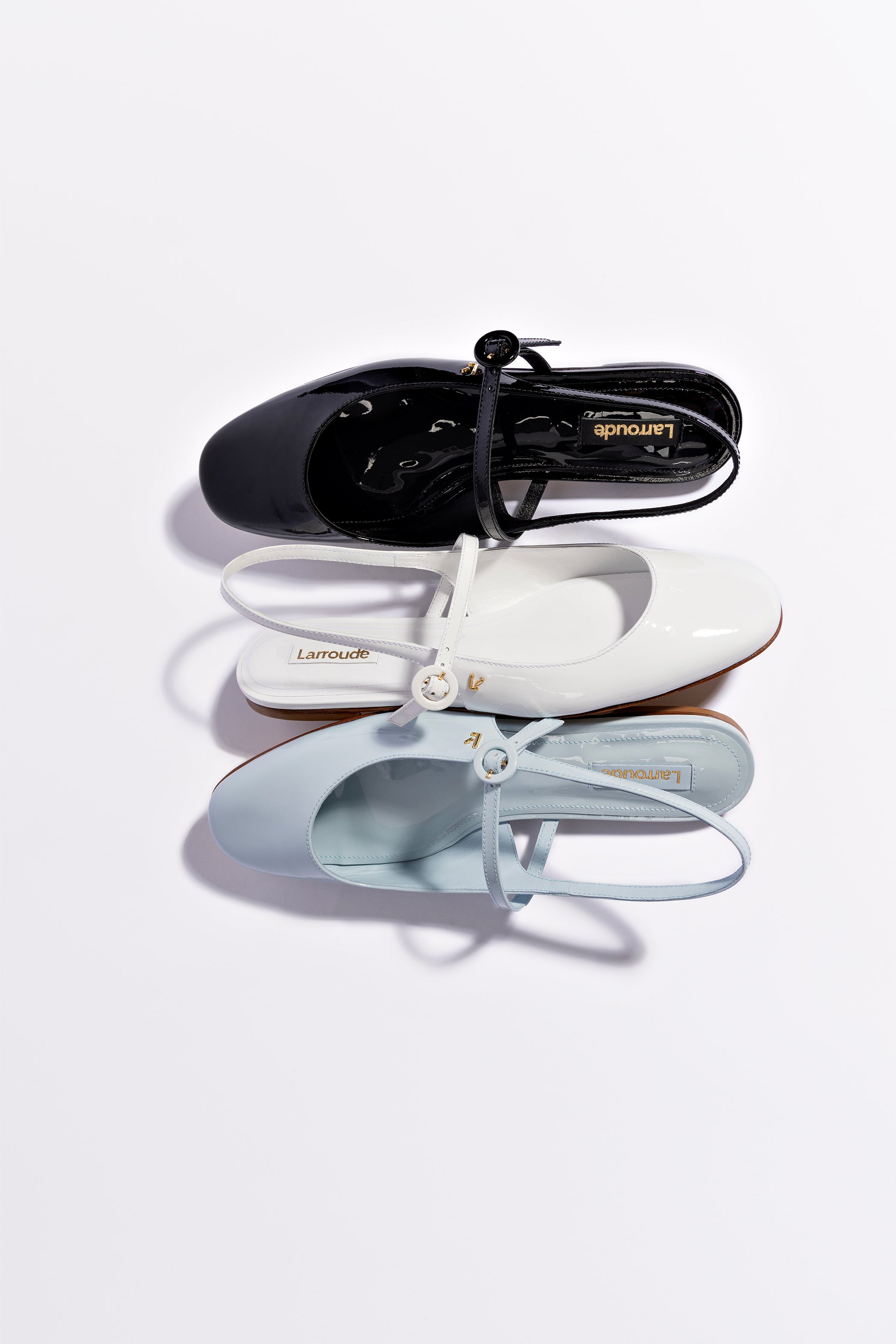 Georgina Ballet Flat In Maya Patent Leather