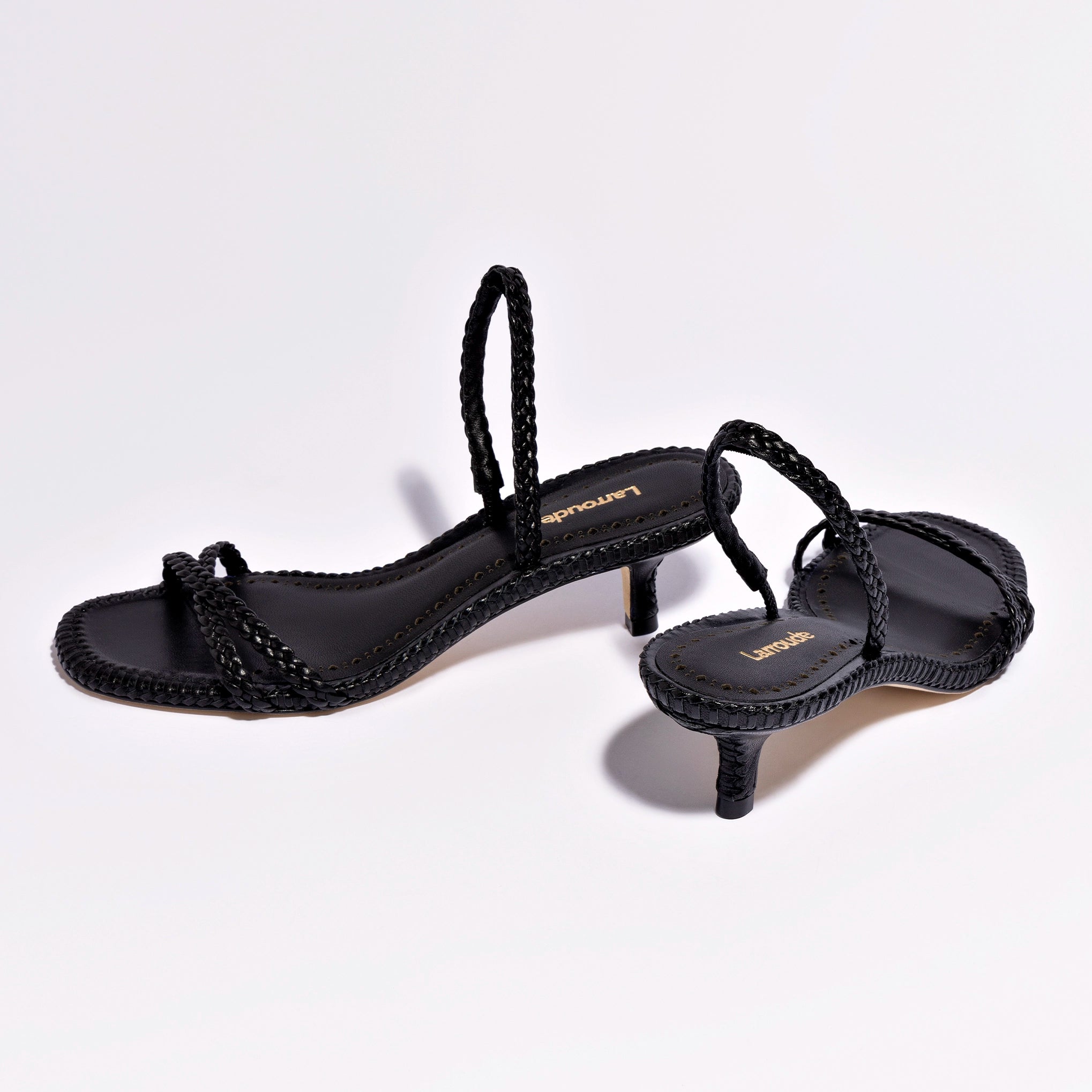 Mini Annie Sandal In Black Leather