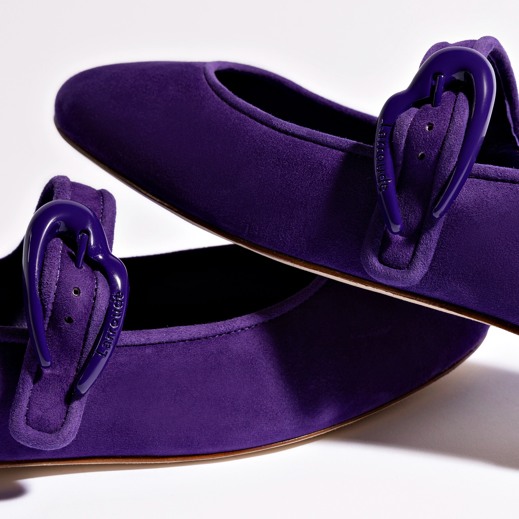 Verona Ballet Flat In Eggplant Suede