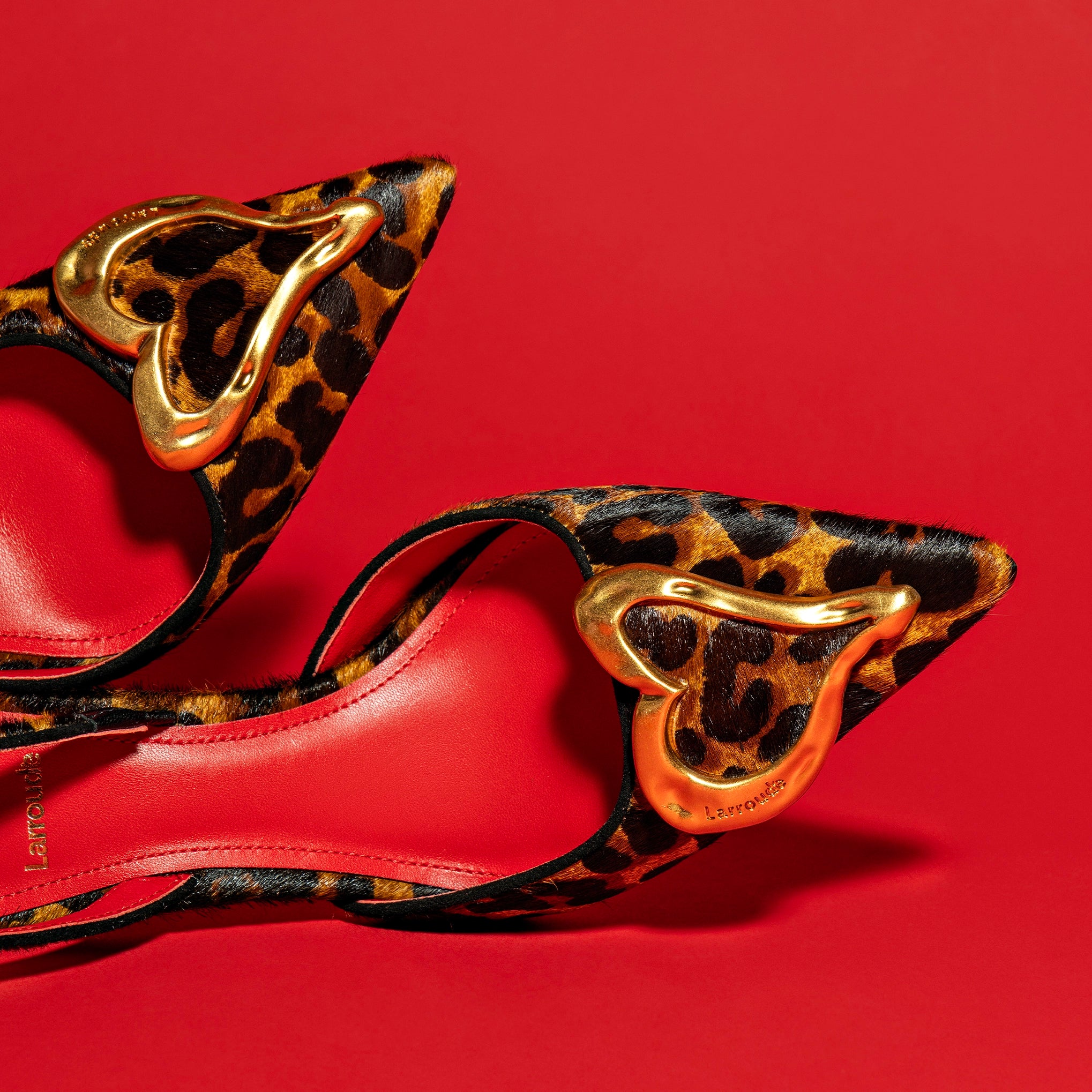 Amore Pump In Leopard Natural Haircalf