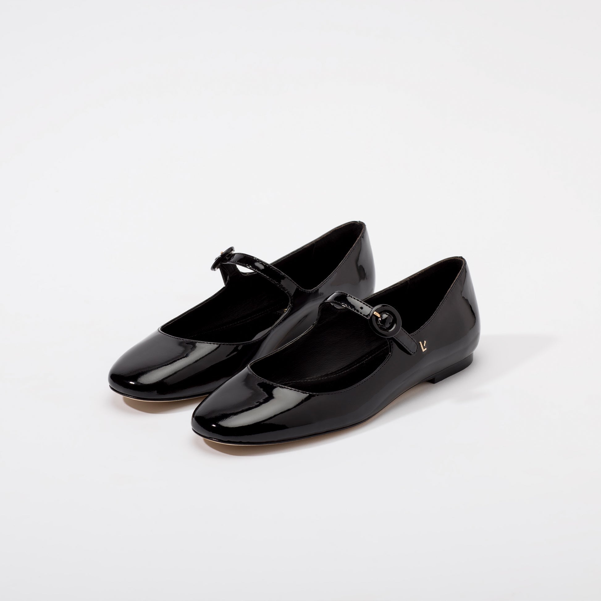 Blair Ballet Flat In Black Patent Leather